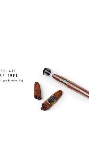 Chocolate Cigar Tube 30gr Cacao